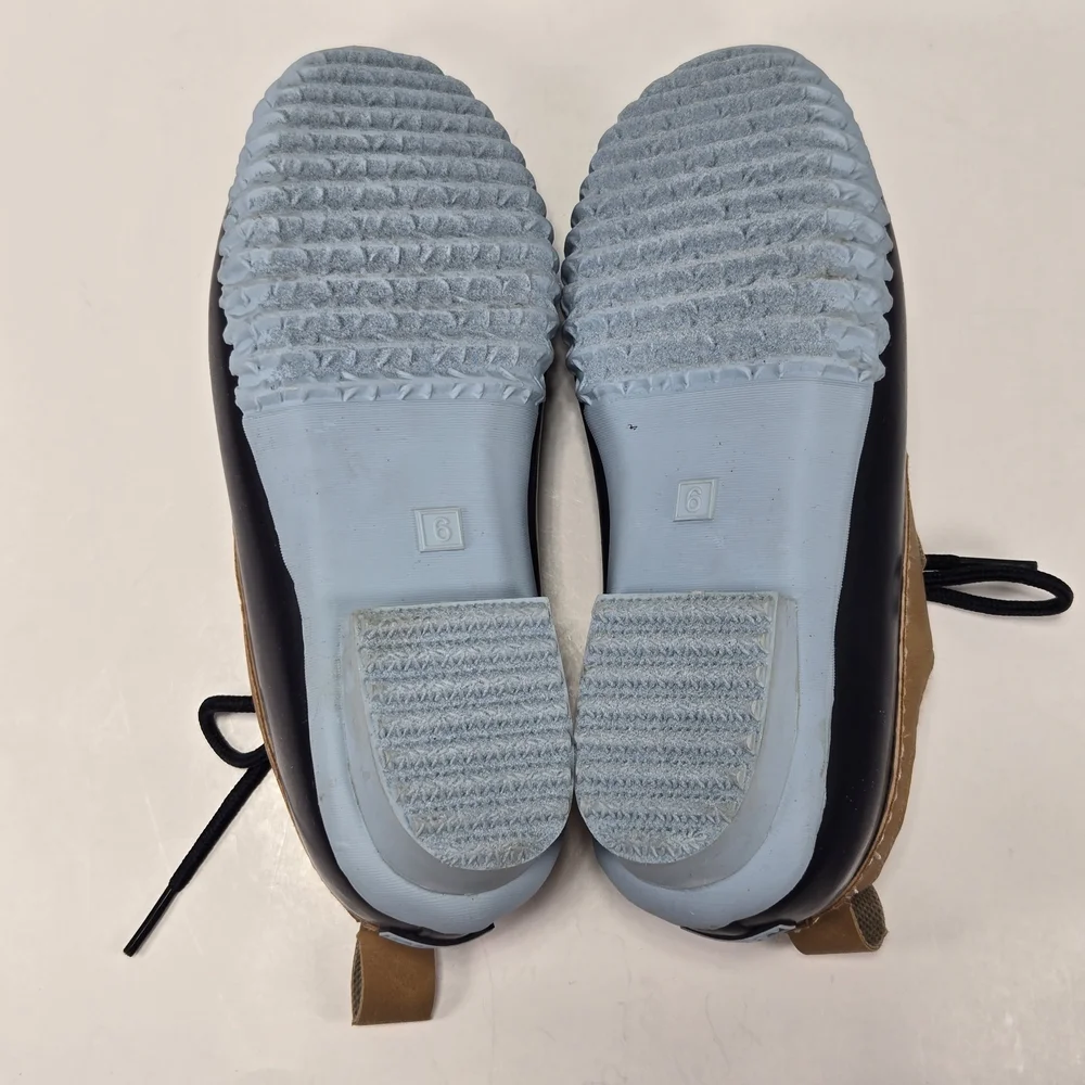 JBU by Jambu Glenda navy blue Tan waterproof rain Shoes rain boots Womens size 6 - Picture 9 of 10